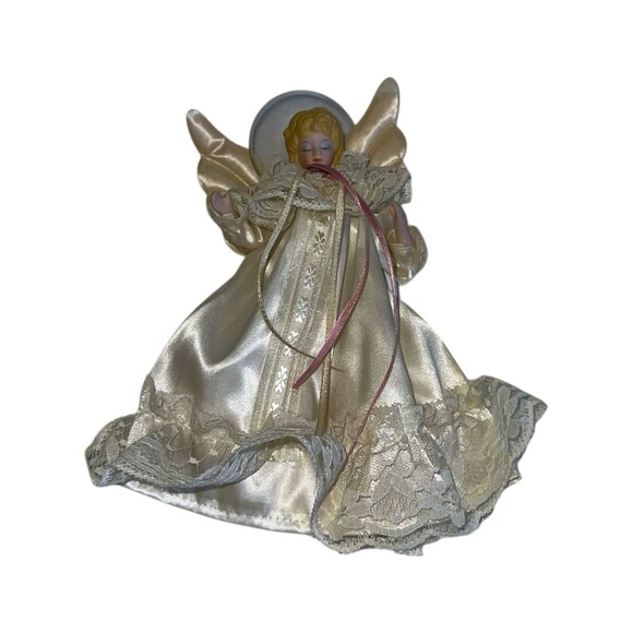 Joybrite Porcelain Face Angel Christmas Ornament Tree Topper - Picture 16 of 16